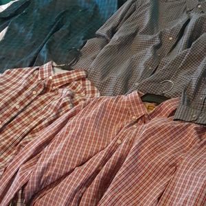 Lot of 10 mens xlt button down dress shirts